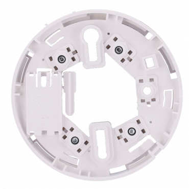 Low profile base - Compatible with V2 detectors and high base - Required for detector installation - easy mounting mark - Possibility to lock the detector to the base - Compatible with action indicator light