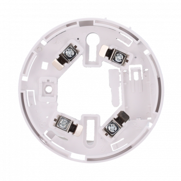 Low profile base - Compatible with V2 detectors and high base - Required for detector installation - easy mounting mark - Possibility to lock the detector to the base - Compatible with action indicator light