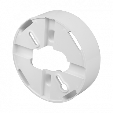 High profile base supplement - Compatible with the base DMT-B9000 - Necessary for the detector installation - Easy mounting mark - Possibility of locking the detector to the base - Compatible with action indicator light