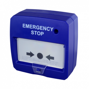 Reset button - Special for fire extinguishing panel - Emergency stop - Led indicator - Surface installation - Reset by hand or by key