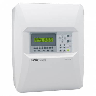 DMTECH Control Repeater - 2 Siren output - 2 alarm and fault outputs and 2 configurable relay outputs - Allows up to 8 stations to be connected - Necessary module DMT-M9000-485 - LCD screen and advanced programming menu