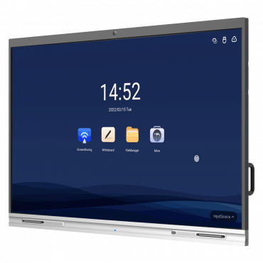 Interactive screen 75" 4K - wireless transmission - Resolution 3840x2160 - HDMI, LAN, USB/micro USB inputs - 178° viewing angle - Integrated microphone and speakers