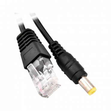 Passive PoE Injector and Splitter - Requires the use of the included pair - Input and output up to 48 V - Connectors RJ45 and power supply jack - Up to 100 meters UTP - Black colour