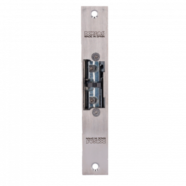 Dorcas Electric Door Opener - For single door | Adjustable radial latch - Fail Safe opening mode (NC) | door sign - Holding force 330kg - 12V DC power supply - flush mount