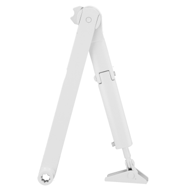 Articulated arm door closer - Surface and reversible installation - Opening with reduced force - Doors between 25~85 kg and 850~1100 mm - Two adjustable closing speeds - For all types of doors