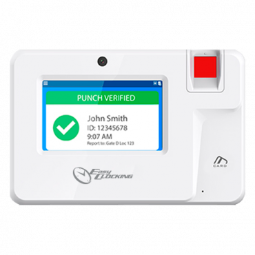 Time & Attendance control - Fingerprints, RFID EM and keypad - 1.000 recordings / 10.000 fingerprints - WiFi, TCP/IP, USB and Wiegand - Optical fingerprint sensor - Software in the cloud Easyclocking no inc