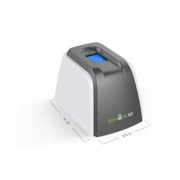 SekureID biometrische lezer - Vingerafdrukken - Veilig en betrouwbaar opnemen - USB-communicatie - Plug & Play - Software SekureID, Time-logix, Easyclocking