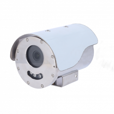 Explosion Proof IP Camera 4 Mpx - 1/3" Progressive Scan CMOS - 2.7 -13.5mm AF motorized lens - IR LEDs Range 50 m - 316L anti-corrosion stainless steel case - IP68 waterproof