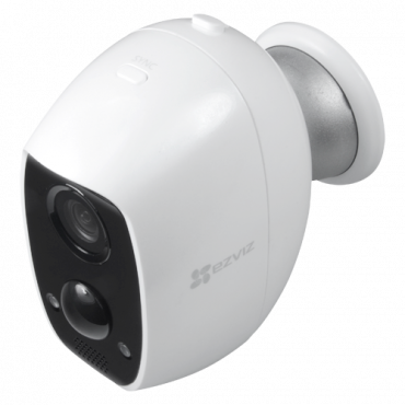Ezviz IP wifi battery camera - Real PIR detector - 1080p / H.264+/ Lens 2.2 mm - IR Range 7.5 m - Directional audio / SD slot - Ezviz App and connection P2P