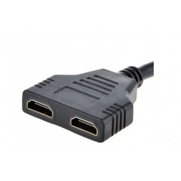 Passive HDMI dual port cable - Sends a single HDMI signal to 2 displays - Perfect for class- and conference rooms 