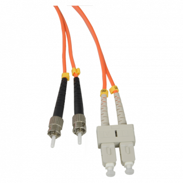 FB-SCST-DXMM-5: Fiber Cable - Duplex - Multimode - SC to ST connector - 5 meters - Orange color