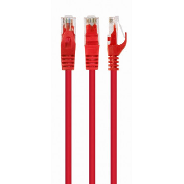 CAT5e UTP Patch cord, red, 3 m