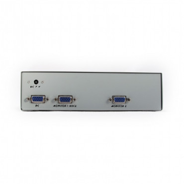 VGA splitter 2 port - Cost effective SOHO solution - Enables to use 2 monitors with one PC - No software required - Can also be used to attach monitor far away from PC (up to 75 meters)