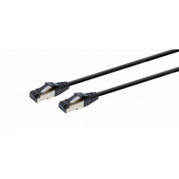 S/FTP Cat. 8 LSZH patch cord, black, 15 m