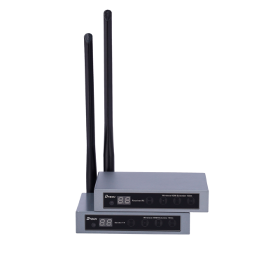 Wireless HDMI Extender - Transmitter and receiver - Range 100 m - WiFi protocol 2.4GHz and 5.8GHz  - Up to 1080p @60Hz - Power supply DC 5 V