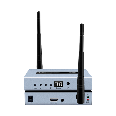 Wireless HDMI Extender - Transmitter and receiver - Range 50 m - WiFi protocol 2.4GHz and 5GHz - Up to 1080p - Power supply DC 5 V