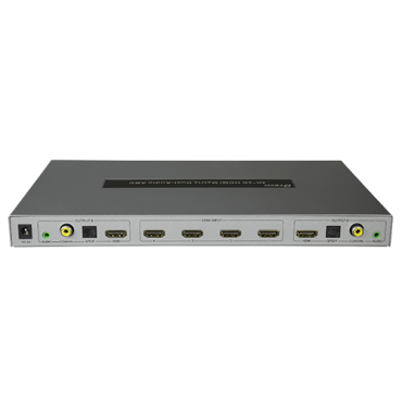  HDMI Signal Multiplier | 4 HDMI inputs | 2 HDMI outputs | Up to 4K (input and output) | Maximum output length 15 m | Power supply DC 5 V
