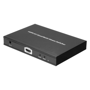 HDMI Switch | Up to 4 1080p inputs | 1 HDMI 1080p output | Keypad | Controlled with remote control | Extenders for remote control included