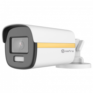Safire Bullet Camera ULTRA Range - HDTVI output - 3K CMOS Night Color - 2.8 mm White Light lens range 40m - WDR(130dB) | 3D DNR - Waterproof IP67 | PoC.at