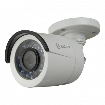 1080p (25FPS) HDTVI Safire Camera - Power Over Coaxial (PoC Safire) - 2Mpx High Performance CMOS - Lens 2.8 mm (103º) - IR LEDs Range 20 m - OSD remote menu from DVR