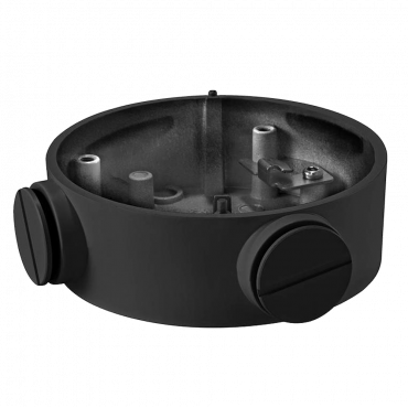 Connections Box - for bullet cameras - Suitable for outdoor use - Ceiling or wall installation - color black - cable pass