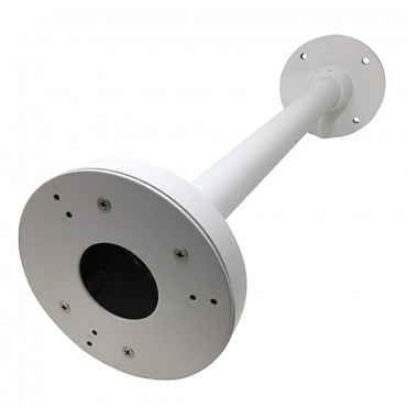 Hikvision ceiling support - Height 532mm - Suitable for outdoor use - White color - Made of aluminum - cable pass