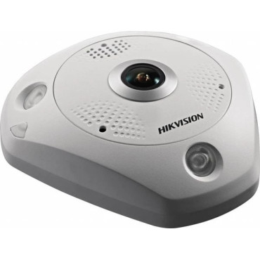 Hikvision | Fisheye IP Camera 6 Mpx (3072×2048) | Lens 1.27 mm Fisheye | IR LEDs Range 15 m | Alarm | Audio | Microphone | Various live viewing modes