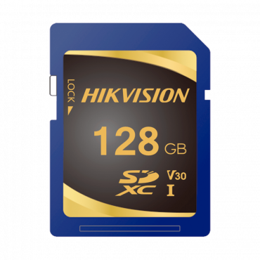 Hikvision-geheugenkaart - Capaciteit 128 GB - Class 10 U3 - Leessnelheid van 95 MB/s - Schrijfsnelheid van 85 MB/s - SDXC-formaat