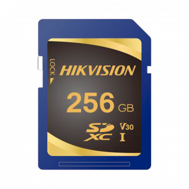 Hikvision-geheugenkaart - Capaciteit 256 GB - Class 10 U3 - Leessnelheid van 95 MB/s - Schrijfsnelheid van 85 MB/s - SDXC-formaat