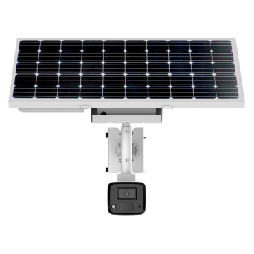 Solar Bullet IP Camera 4G - Resolution 4 MP (2560x1440) - Lens 4 mm | ColorVu: color image 24 hours - includes photovoltaic panel for autonomous use - 2 lithium batteries 8.4 Ah - Weatherproof IP67