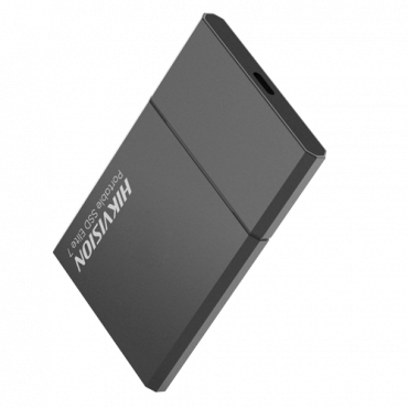 HS-ESSD-ELITE7-G-500G: Hikvision SSD portable hard disk 1.8" - Power and lightness in a small format - Capacity 500GB - USB interface 3.2 Gen2 Type C - Transfer rate up to 1060 MB/s - Weatherproof IPX7 - Aluminium alloy housing