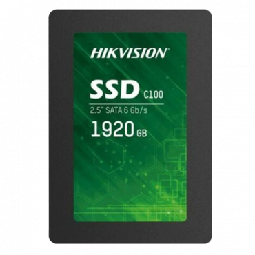 HS-SSD-C100-1920G: Hikvision SSD hard disk 2.5" - Capacity 1920GB - SATA III Interface - Reading speed up to 530 MB/s - Write speed up to 420 MB/s - Long lasting service life