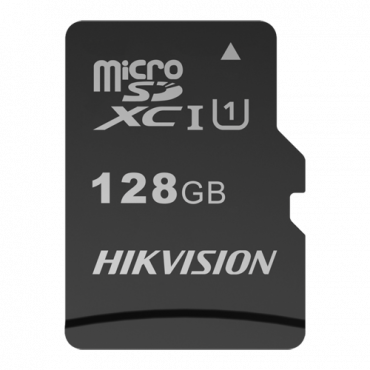 Hikvision Memory Card - Capacity 128 GB - Class 10 U1 - To 300 writing cycles - FAT32 - Ideal for mobiles, tablets, etc