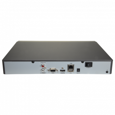 NVR for IP cameras - 4Ch video - Max Resolution 8.0 Mpx / Compression H.265+ - Bandwidth 40 Mbps - Outputs 4K HDMI & VGA - Supports 1 hard disk