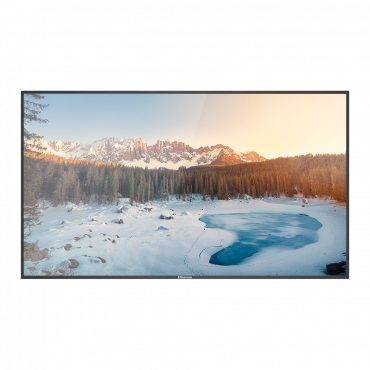 HISENSE DLED Monitor 4K 65" - Suitable for any Digital Signage environment - Viewing angle of 178° - 2 HDMI inputs 2.0 - Resolution 3840x2160 - Audio | Built-in speakers