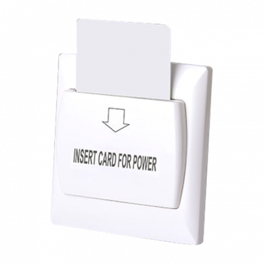 Card switch for hotel - Compatible with any type of card - Position LED - Made of fire resistant PVC - Relay - Easy installation