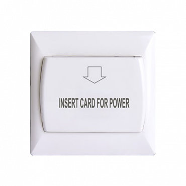 Card switch for hotel - Compatible with any type of card - Position LED - Made of fire resistant PVC - Relay - Easy installation