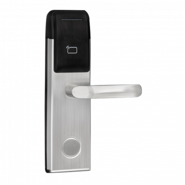 Hotel lock - Opening by MF-card  - Backset 60 mm | Opening right - Stand-alone with battery 4 x AA - Emergency cylinder - Software management