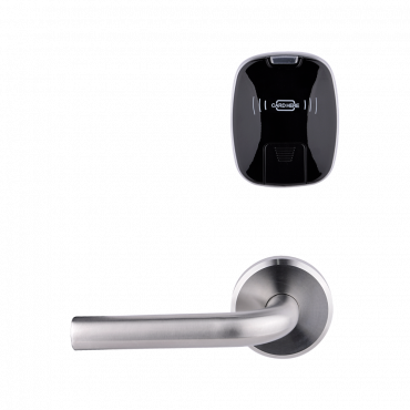 Hotel lock - Opening by MF-card  - Backset 60 mm | Opening left - Stand-alone with battery 4 x AAA - Emergency cylinder - Software management