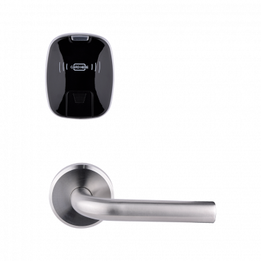 Hotel lock - Opening by MF-card  - Backset 60 mm | Opening right - Stand-alone with battery 4 x AAA - Emergency cylinder - Software management