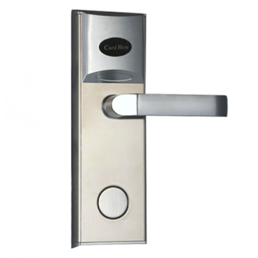 Hotel lock - Opening by MF-card - Backset 62.5 mm | Opening right - Autonomous 4 x AA batteries - Emergency cylinder - Management with ZKBioLock software