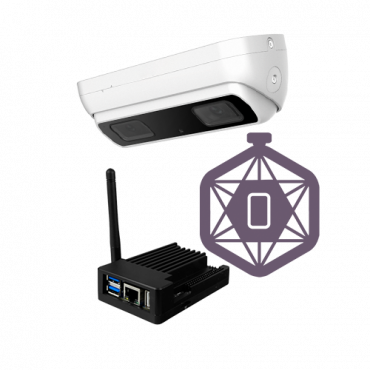 Capacity Control Kit - Camera IPCOUNT-3D-EXT-0280 - PC with SF-COUNT-LITE software - Multiple viewers at the entrances - Customized reports - Multi-channel system up to 20 cameras