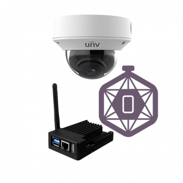 ECO Capacity Control Kit - Camera UV-IPCOUNT-Z-4 - PC with SF-COUNT-LITE software - Multiple viewers at the entrances - Customized reports - Multi-channel system up to 20 cameras
