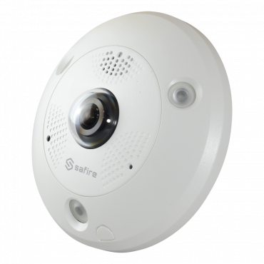       12 MP Safire IP Camera     Compression H.265+ / H.265     Lens 2 mm Fisheye     IR LEDs Range 15 m     VCA Smart functionalities     Built-in microphone