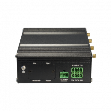 Milesight - Industrial Router 4G WiFi GPS PoE - 5 ports 10/100 (4 PoE ports) - PoE 802.3 af/at | microSD slot - Dual SIM card slot 4G/3G - WiFi 802.11 b/g/n | GPS Positioning