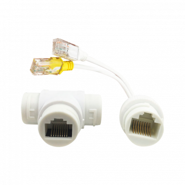 Poe Combiner and separator RJ45 - For IP cameras - White colour
