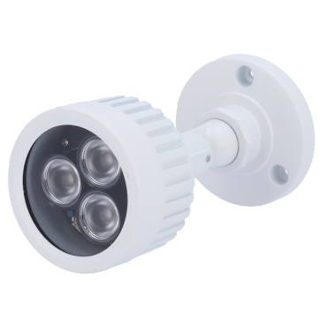 Infrared spotlight range 50m | LED lighting | 60° of opening | 3 leds Ø10 | It includes photocontrol cell | 100 x 95 x 90 mm