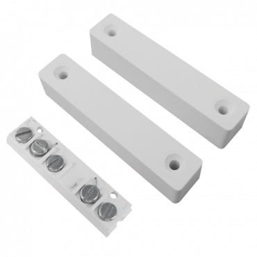 Magnetic contact - Suitable for installation in wood - Reed Detection Technology - 5 Terminal connection system - Resistance to mechanical and electrical shocks