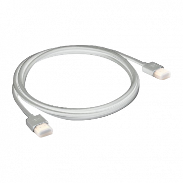 HDMI cable - HDMI type A male connectors - High speed - 1m - White color - anti-corrosion connectors