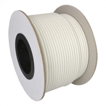 Bobbin of cable - 100 m - Combined: RG59 and 2 power supply cables - White colour cover - Exterior diameter 9.0 mm - Low loss